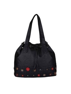 Buy Giordano Black Solid Handbag Online