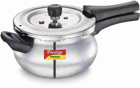 Prestige STAINLESS STEEL PRESSURE COOKER 3 L Outer Lid Induction Bottom ...