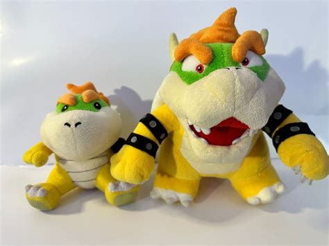 Super Mario Bowser & Jr. Stuffed Plush 2017 8" Little Buddy | #4655657796