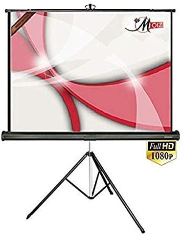 MOIZ Tripod Stand Projector Screen Size (6 ft. (Width) x 4 ft. (Height ...