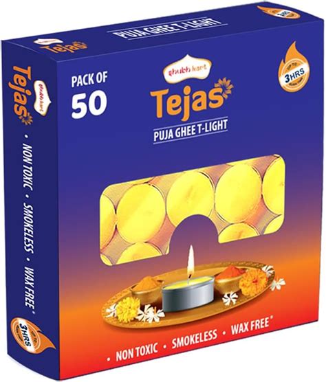 Amazon Brand - Solimo Wax Tealight Candles, 3-Hour Burn Time, Smokeless ...