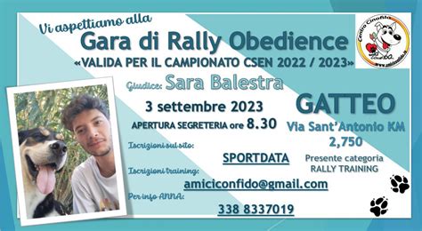 SET Online CSEN-Cinofilia: RO - RALLY OBEDIENCE - AMICI CONFIDO ...
