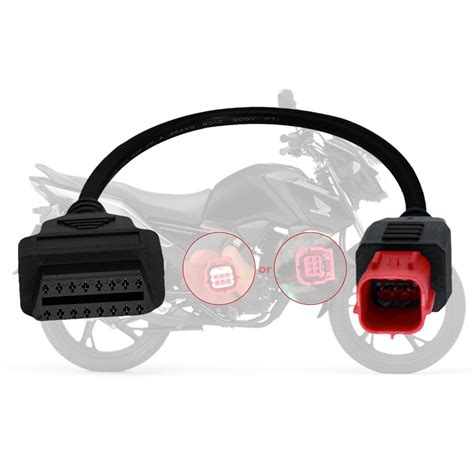 Obd2 Adapter Cable 6 Pin Motorbike Connector for Moto Guzzi Piaggio ...