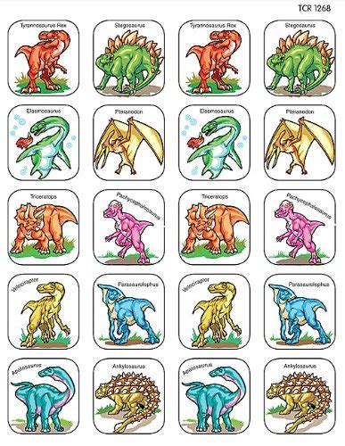 Teacher Created Resources Dinosaurs Stickers, Multi Color (1268 ...
