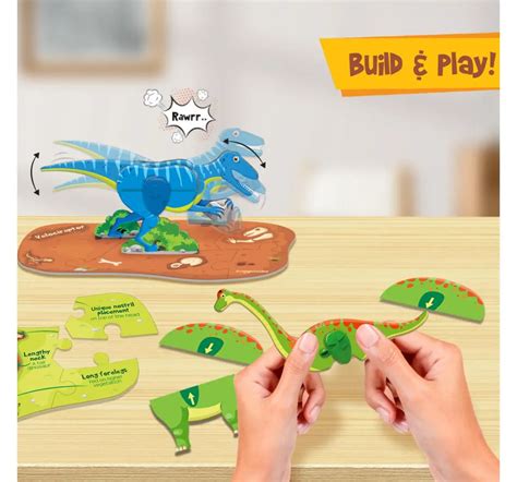 Buy Imagimake Mapology Glow In The Dark Dinos & Egg 3D Puzzle, 5Y ...