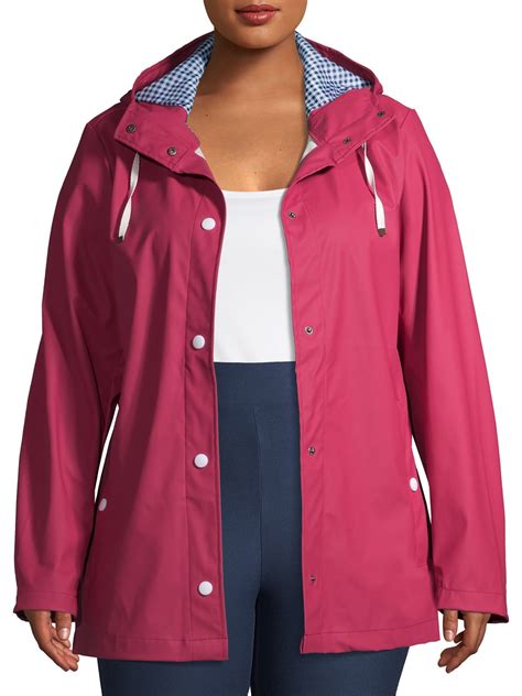 Big Chill - Big Chill Women's Plus Size Slicker Rain Coat - Walmart.com ...
