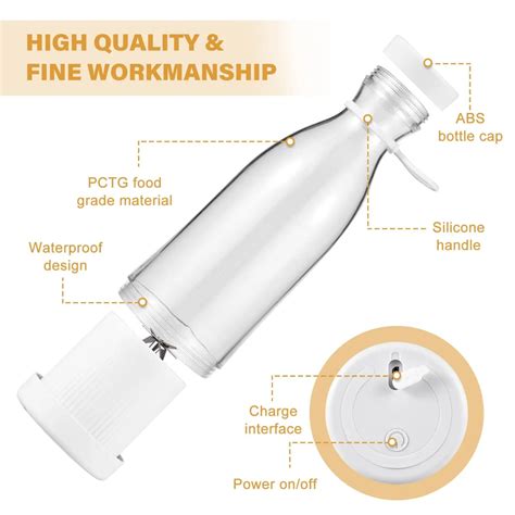 USB Rechargeable Personal Blender, Travel Size Juicer Cup || 420Ml || 6 ...