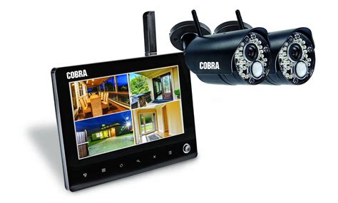 4 Channel Wireless Surveillance System with 2 Cameras #securitycameras ...