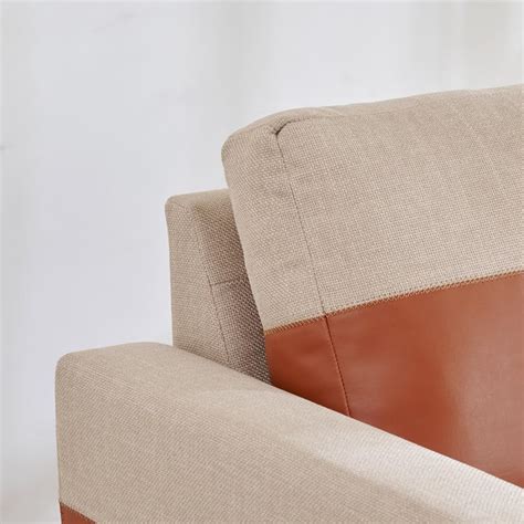 Buy Andes Fabric 2+3 Seater Sofa Set - Brown and Beige from Home Centre ...