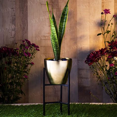 Buy Gorgeous Votive Golden Planter Online in India - Mypoojabox.in