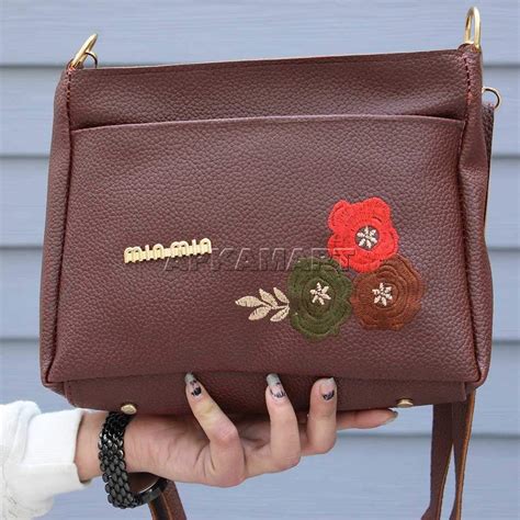 Buy Trendy Brown Ladies Bag 7 Inch Online at Best Prices