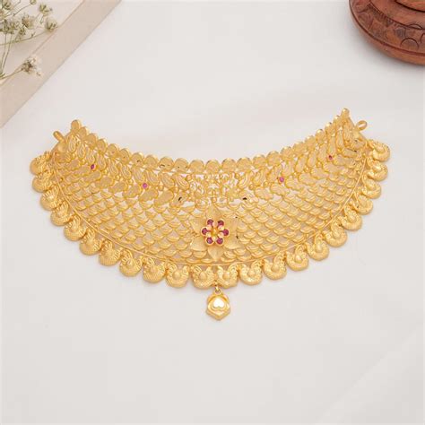 Rithisha Gold Choker – Sri Vasavi Thanga Maaligai