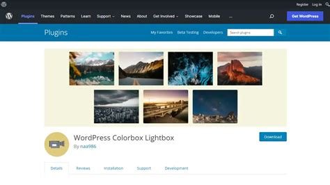 Colorbox Plugin 的图像结果