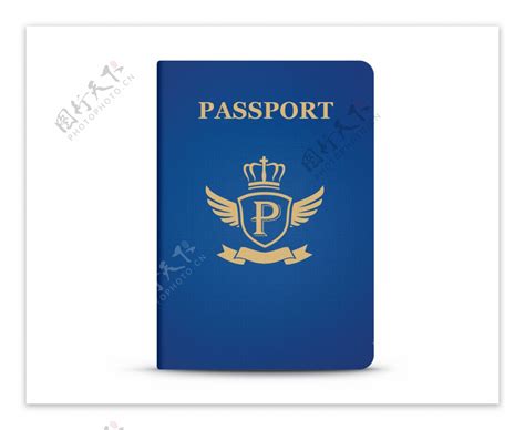 蓝色护照模板图片素材-编号27132913-图行天下