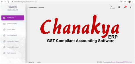 Access CHANAKYA ERP Reports/Data through any device using browser.