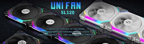 Lian Li UNI Fan SL 120 3x120mm RGB Case Fan/Cooler for PC - Black ...