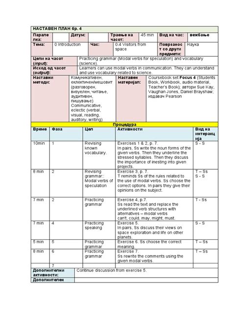 Image result for Learning Focus Lesson Plan Format PDF