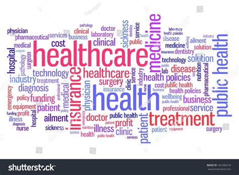 Healthcare Medicine Word Cloud Illustration Word Stock Illustration ...