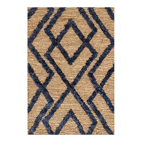 Hemp Handwoven Rug _ Wales Navy Blue – The Living Influence