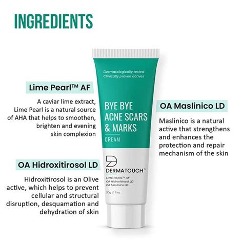 Buy DERMATOUCH BYE BYE ACNE SCARS & MARKS CREAM || ACNE SCARS CORRECTOR ...
