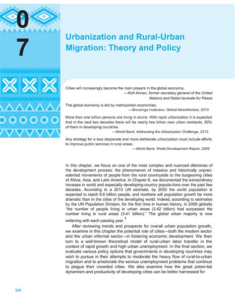 Urbanization and Rural Urban Migration - 0 7 Urbanization and Rural ...