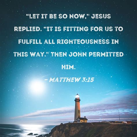 Matthew 3 15