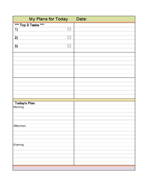 Image result for Planner Sample