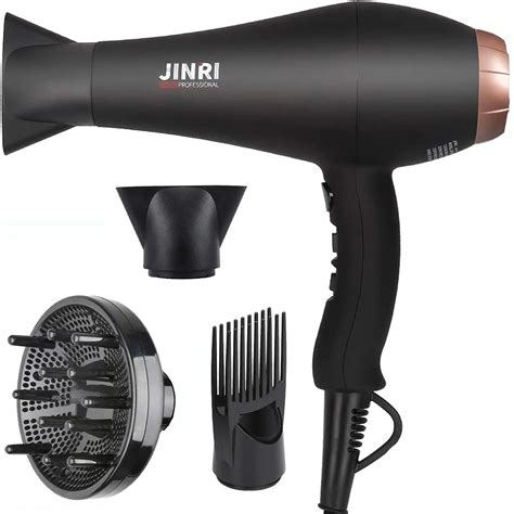 JINRI Infrared Hair Dryer, Professional Salon Negative Ionic Blow ...
