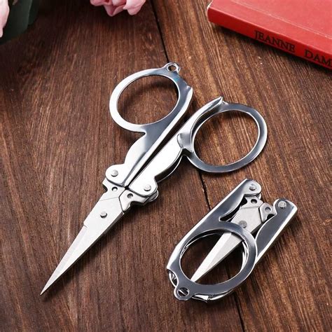 BRAND HOME™ Folding Portable Travel Scissors Small Foldable Paper ...
