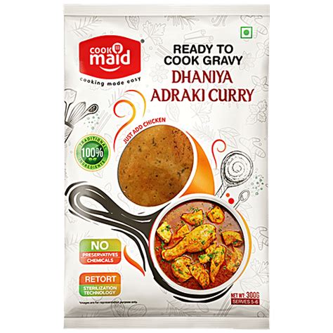 Buy COOKMAID Dhaniya Adraki Curry - Ready To Cook Gravy Online at Best ...