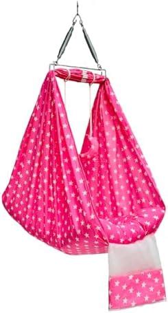 Buy Little Chime Cradle (Jhula) with Spring, Hanger, Mosquito Net and ...