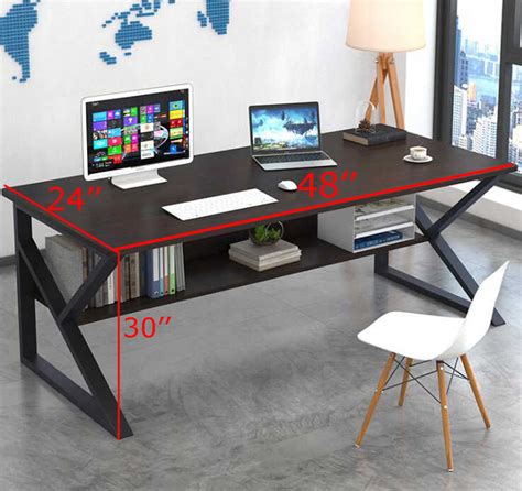 Image result for Computer Table with Book Rack Design