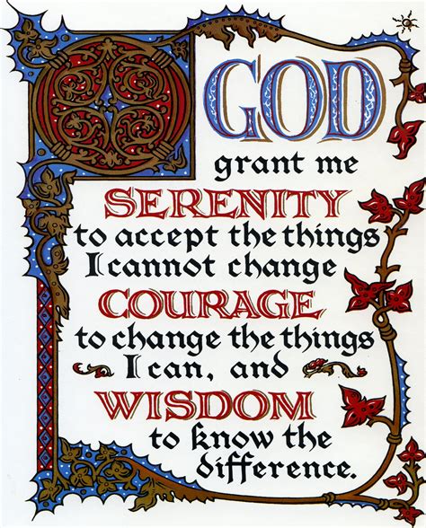 Full Serenity Prayer Poster