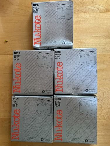 Lot of 5 Nukote B199 Brother AX-10, EM-30 Typewriter India | Ubuy