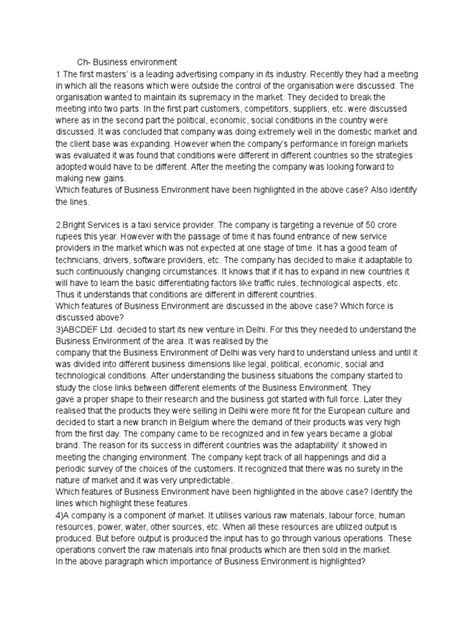 Image result for Types of Business Environment PDF