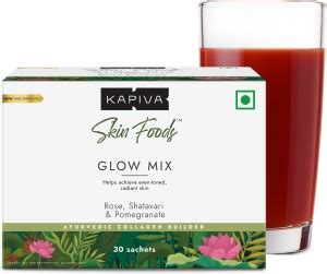 Kapiva Skin Foods Glow Mix | Natural Collagen Powder for Glowing Skin ...