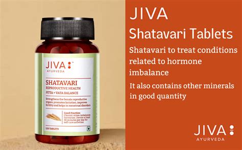 Buy Jiva Shatavari Tablets 500gm | 100% Pure & Natural | Helps to Booss ...