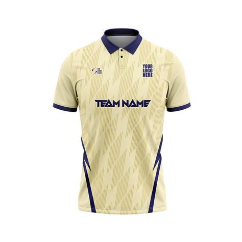 Cream Navy Cricket Custom Jersey | Customized Jerseys Online India ...