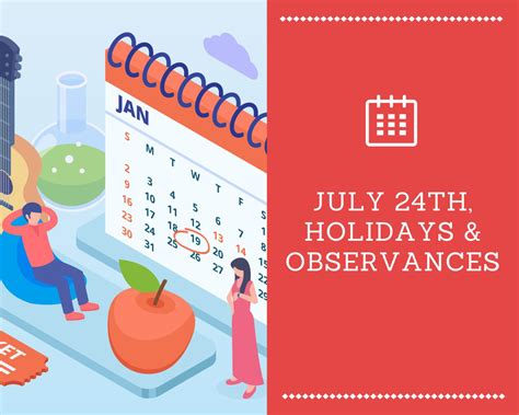 July 24th, 2026 Holidays and Observances