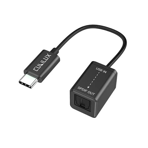 Cubilux USB C to SPDIF Transmitter, Unidirectional Type C to Optical ...
