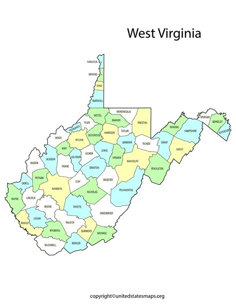 Wv County Map