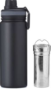InstaCuppa Thermos Infuser Water Bottle 470ML, Stainless Steel Infusion ...