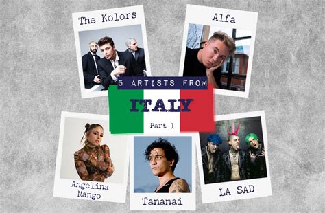 5 Artists From: Italy! (Part 1)