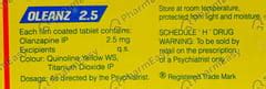 Oleanz 2.5 MG Tablet (10): Uses, Side Effects, Price & Dosage | PharmEasy