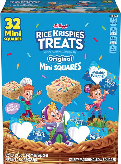 Amazon.com: Rice Krispies Treats Crispy Mini Marshmallow Squares ...