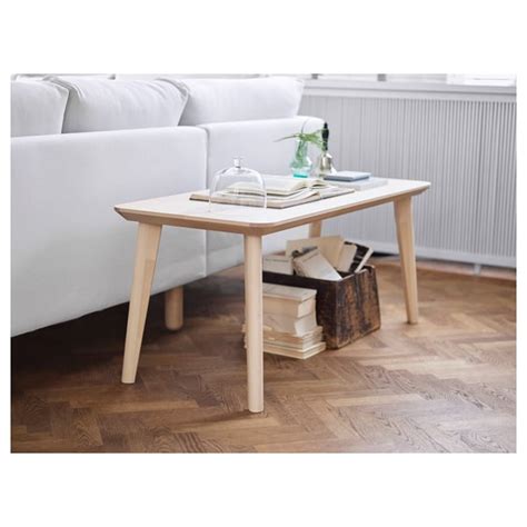 LISABO coffee table, ash veneer, 118x50 cm (461/2x195/8") - IKEA