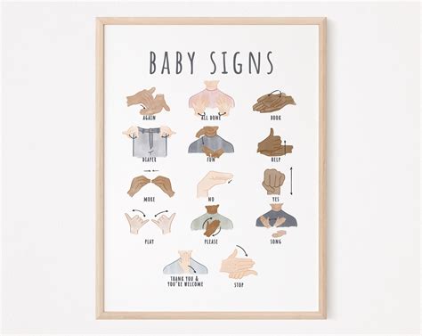 Simple Baby Sign Language Print Starting ASL Signs Printable Baby ...