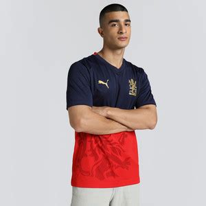 PUMA Printed Men V Neck Blue T-Shirt - Buy PUMA Printed Men V Neck Blue ...