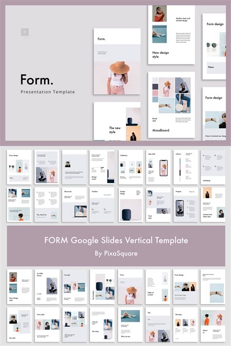 FORM Google Slides Vertical Template | Presentation slides templates ...