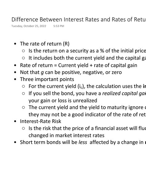 Image result for Rates of Return Explained